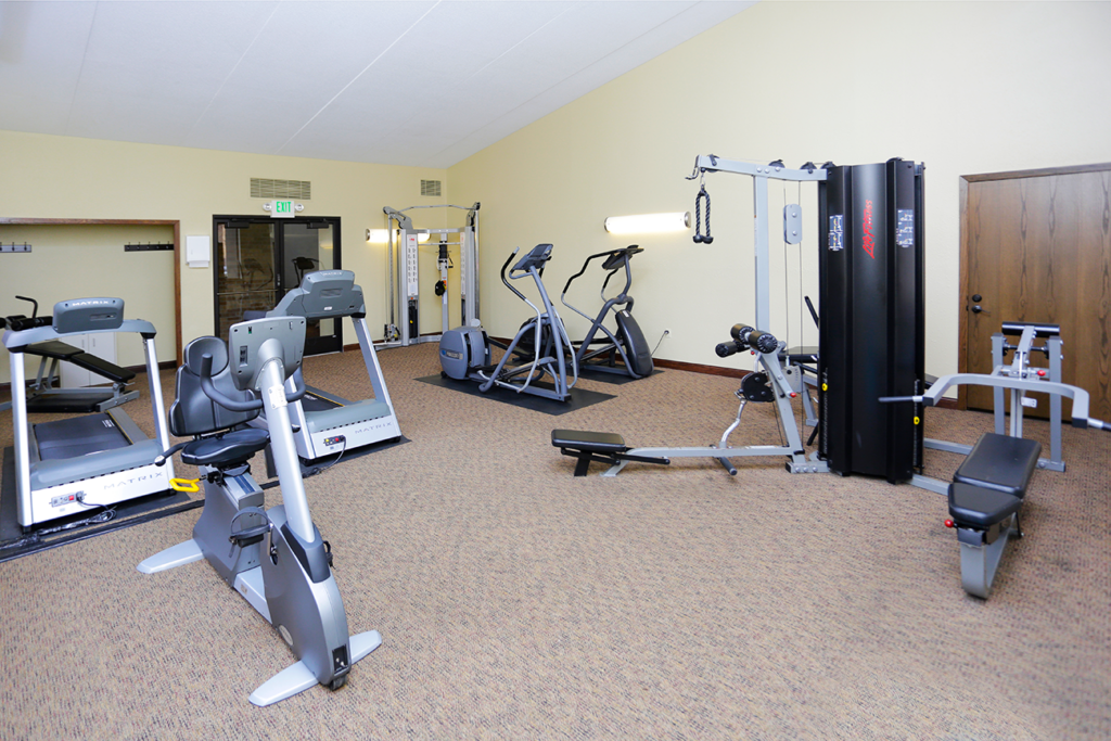 ...and a private fitness center open 24/7!