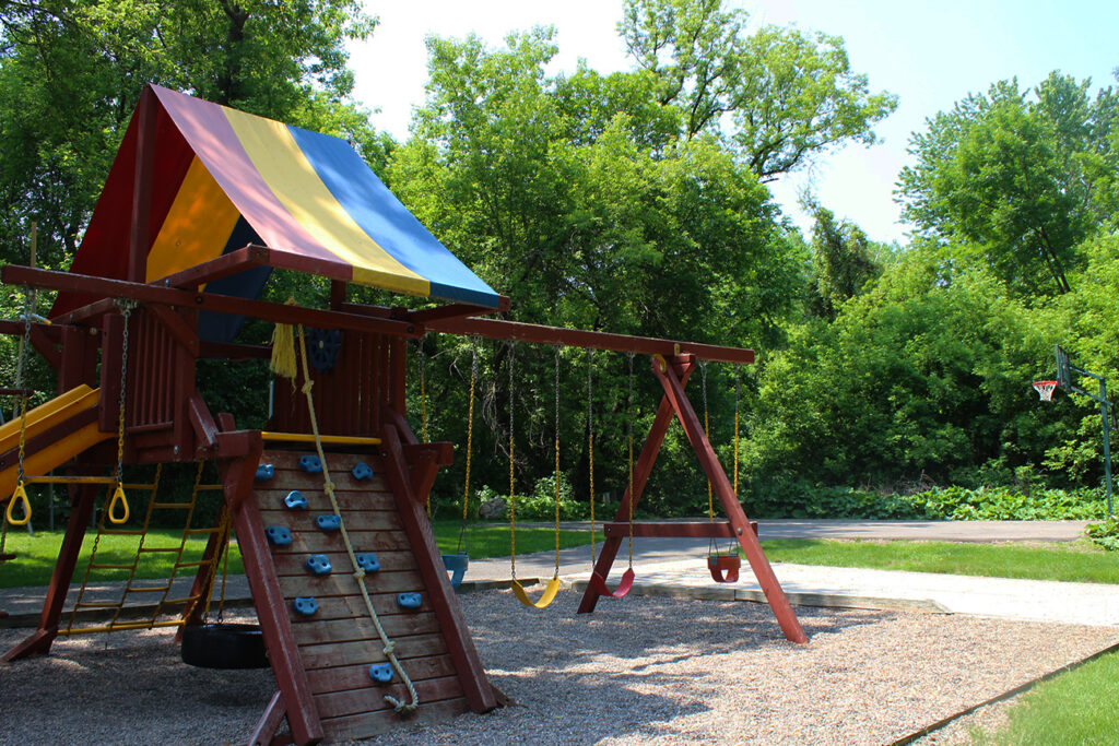 Fully equipped private community playground...