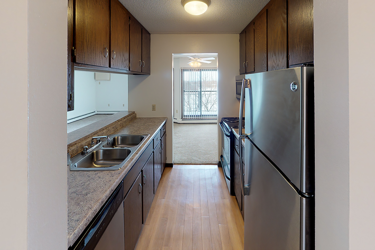 Kitchen in newly renovated apartments for rent in Inver Grove Heights, MN