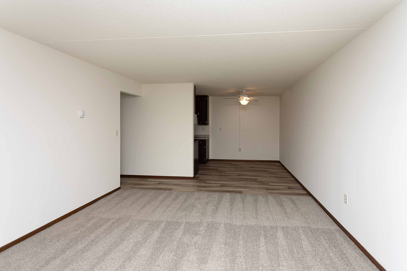 Living room in 2 bedroom apartment for rent in Inver Grove Heights, MN