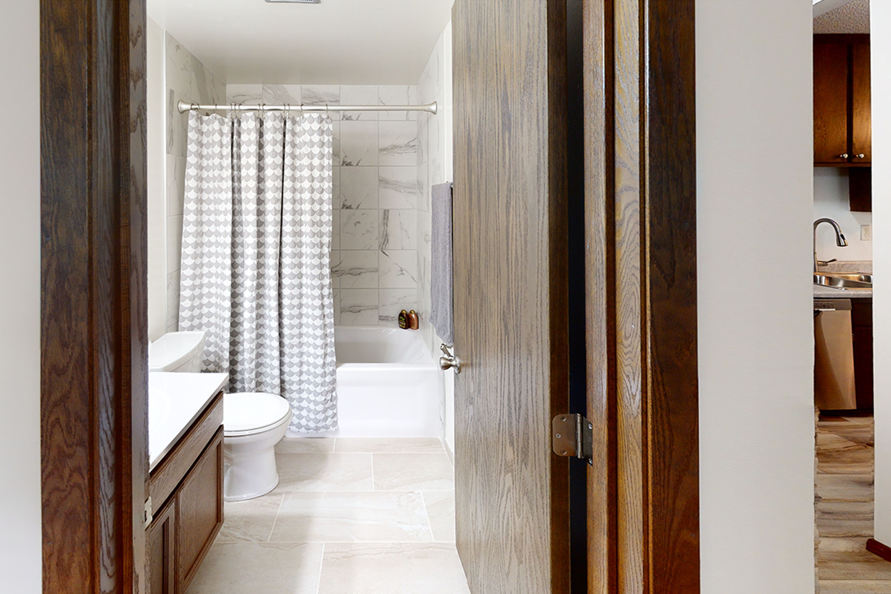 Fully remodeled bathrooms in select homes